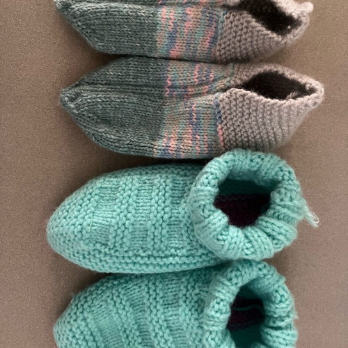 Handmade knitted wool baby socks new