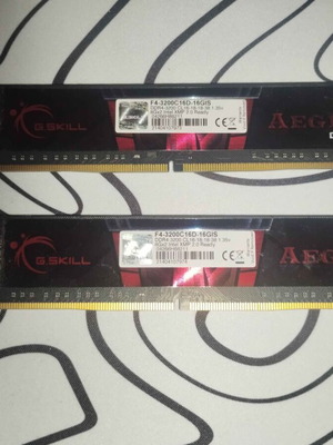 G.Skill Aegis 16GB DDR4 3200MHz RAM μεταχειρισμένο, 2x8GB modules