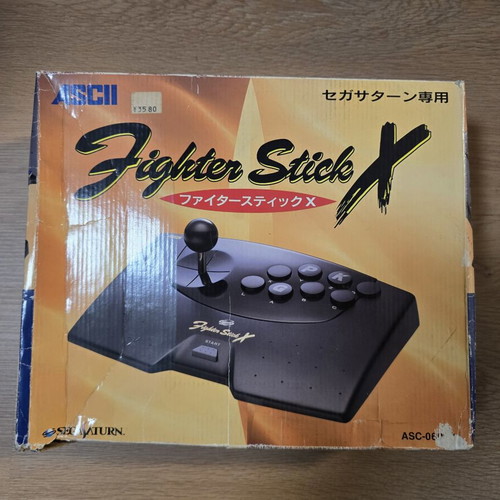 ASCII Fighter Stick X Sega Saturn controller used