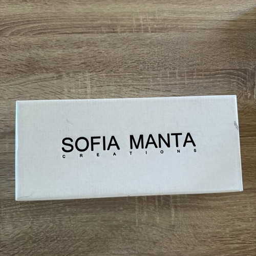 Sofia Manta leather women's sandals new, black, size 40