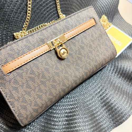 Michael Kors crossbody bag like new, brown and gold