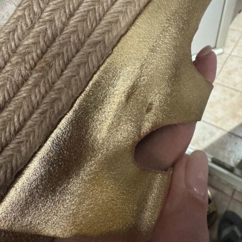 Jeffrey Campbell slippers size 40 used, gold color