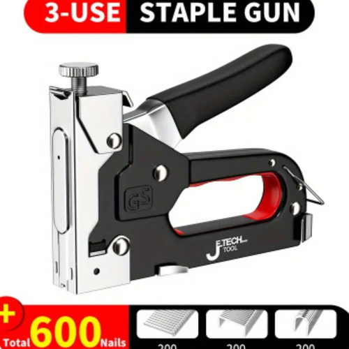 Staple gun new with 600 nails adjustable power