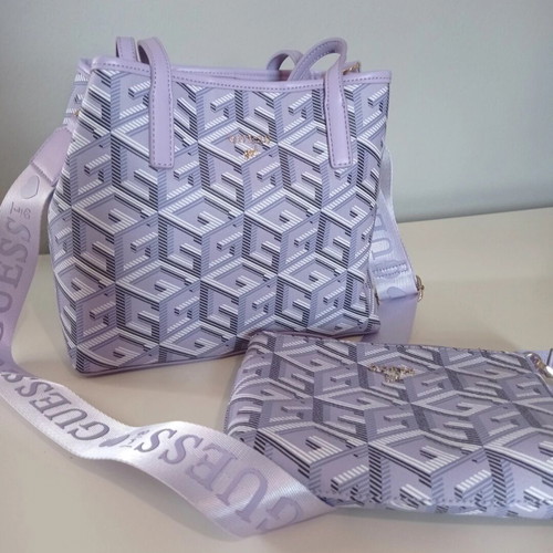 Guess crossbody bag new purple with pouch