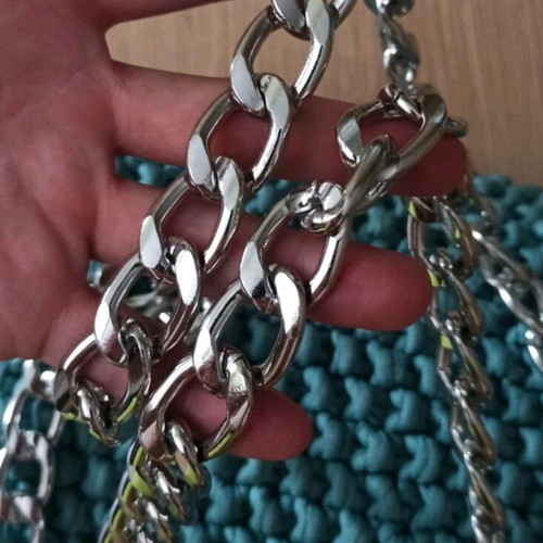 Handmade knitted shoulder bag new
