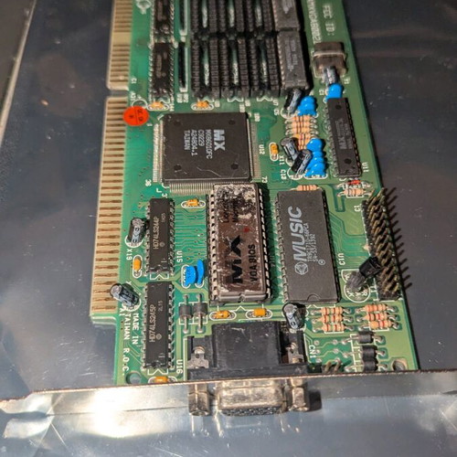 Macronix MX-VGA 86010 ISA 16-bit 256kb graphics card used