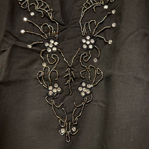 Luxury black kaftan like new, size XXXL