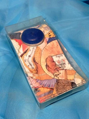 Spanish ceramic candle holder Art Trencadís Spain new, 15 cm