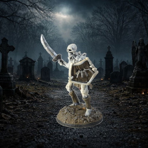 Skeleton Warriors miniatures painted like new, set of 3