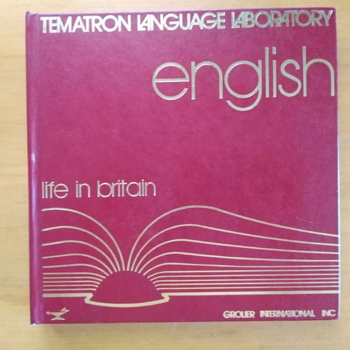 Tematron English language method used with 10 books, Life in Britain, 15 cassettes