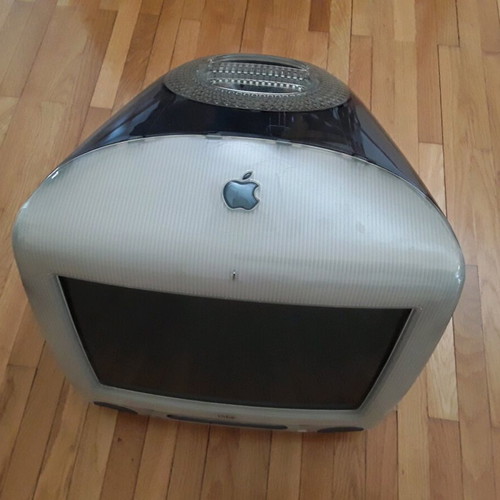 Apple iMac G3 1999 computer used with DVD writer without power cable
