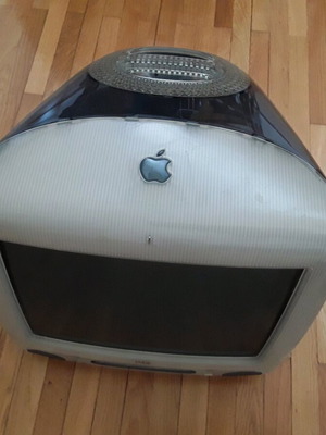 Apple iMac G3 1999 computer used with DVD writer without power cable