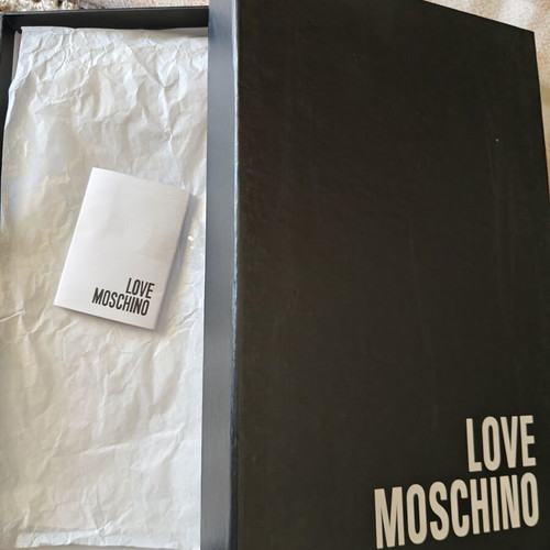 Love Moschino women's black and white sneakers like new