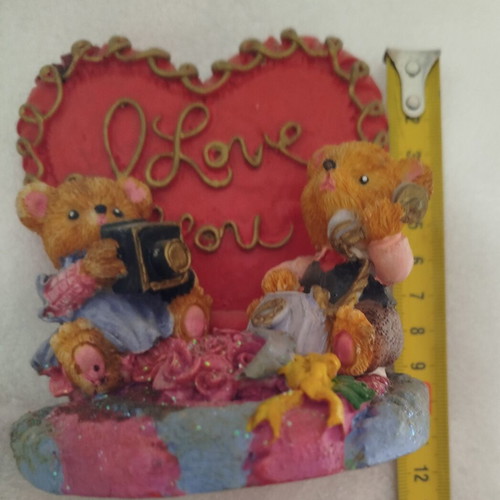 Vintage decorative figurine with bears used