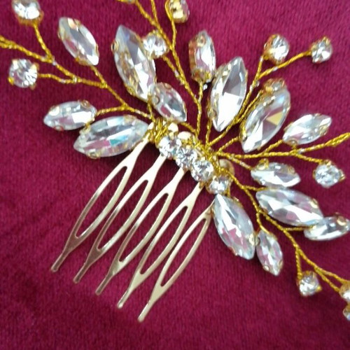 Hair Comb with Crystals new