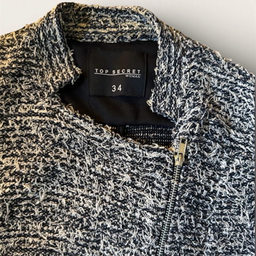 Top Secret women's black and white textured jacket like new XS–S