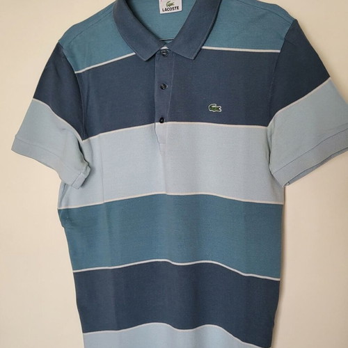 Lacoste tricolor polo shirt like new, size L