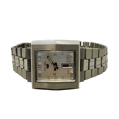 Seiko 5 DX men's watch new, steel, with briolette sapphire