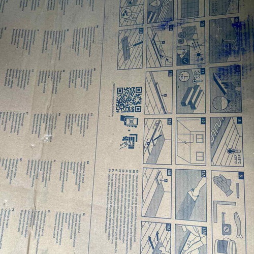 LVT vinyl flooring new, 3 boxes, gray cement style, 12.6 sqm