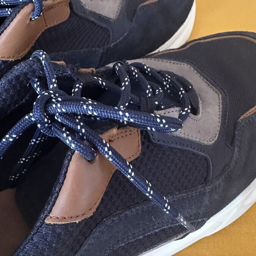 Massimo Dutti men's sneakers like new, real suede, blue and brown