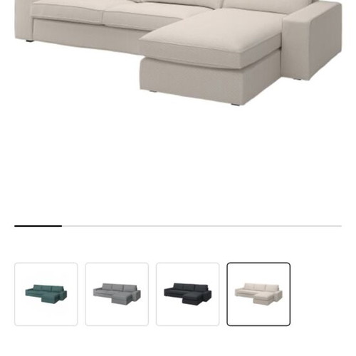 KIVIK IKEA corner sofa with chaise lounge new