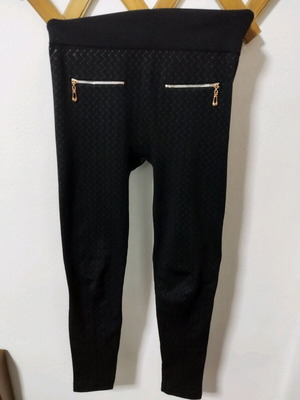 Leggings used with decorative pockets, size M, black