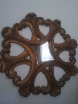 Polyurethane mirror like new, 96 cm diameter