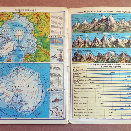 New Illustrated Geographic Atlas used, 1978, Europe and Continents