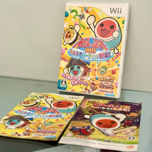 Taiko no Tatsujin Minna de Party 3rd Generation Nintendo Wii game like new