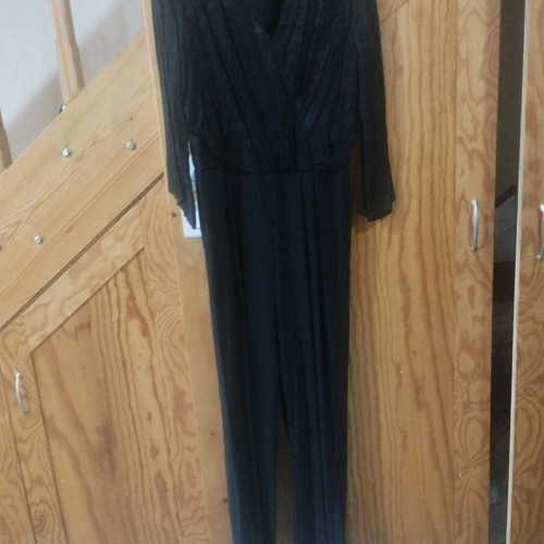 Y.A.S jumpsuit new, black with lace, size L