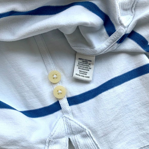 Abercrombie & Fitch Men's Short Sleeve Polo Rugby Striped Shirt Used, Size S