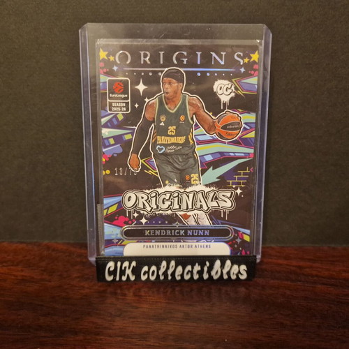 Panini Euroleague Origins Panathinaikos Nunn Originals card new