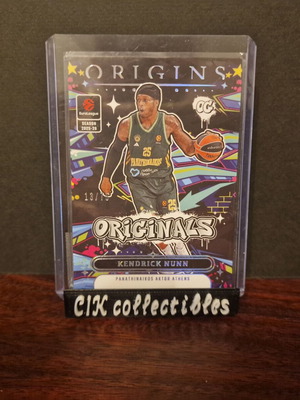 Panini Euroleague Origins Panathinaikos Nunn Originals card new