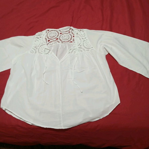 Women's blouse new, cotton, white