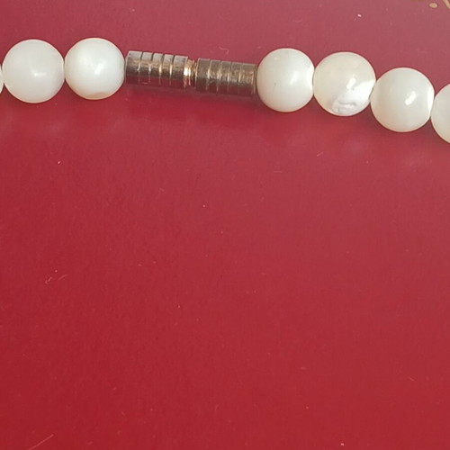 Selenite necklace, 42 cm