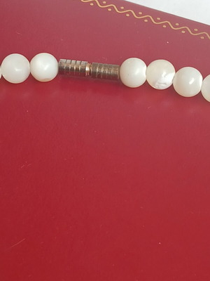 Selenite necklace, 42 cm