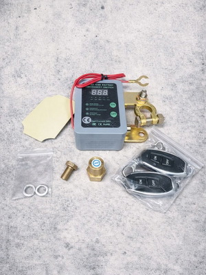 Car battery disconnect switch with remote control new