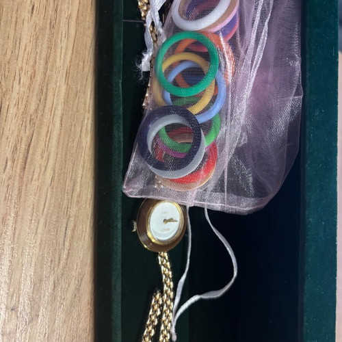 Gucci Vintage Watch used with Original Case and Custom Colored Bezels