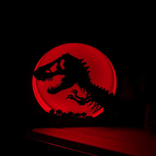 T-REX lamp like new, 24 cm, USB color changing with remote
