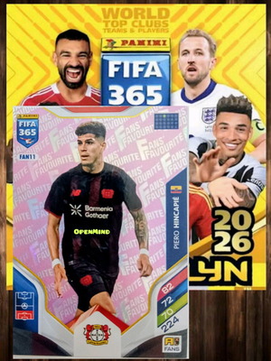 Κάρτα Hincapie Pink Fans Favourite No11 Bayer Leverkusen FIFA 365 2026 Andrenalyn XL καινούργιο