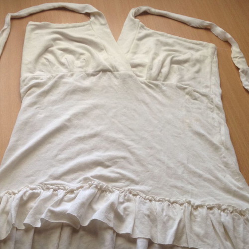 Halterneck top Grand white size L new