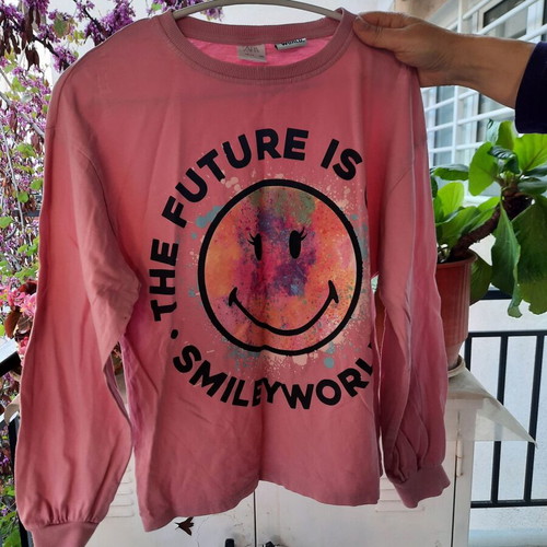Zara blouse for girls 14 years 164 cm like new pink multicolor