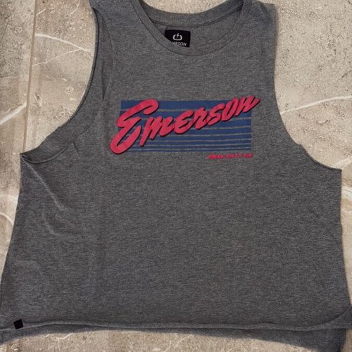 Emerson sports shirt new, gray, size S