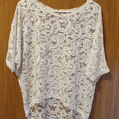 Blouse set like new, 2 pieces, beige and white