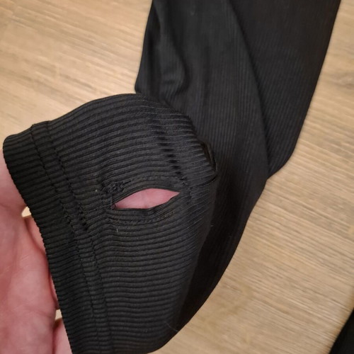 Blouse with zipper XL like new, black, thumb hole sleeve