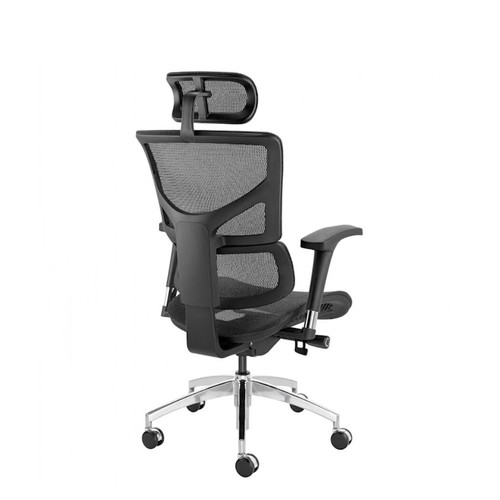 Office chair used with mesh back and removable headrest