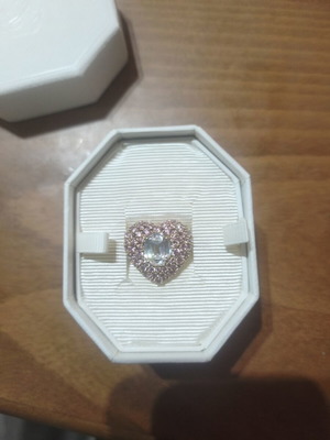 Swarovski ring new, pink and gold