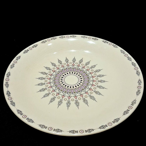 Vintage set of 10 shallow plates & platter Elke Chalkidos Ironstone