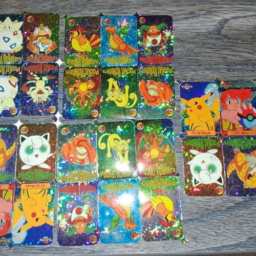 Pokemon/Pocket Monsters vending machine stickers like new, set of 30