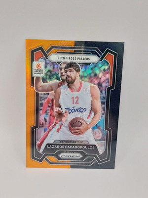 Euroleague Prizm Λάζαρος Παπαδόπουλος orange-black basketball σαν καινούργιο